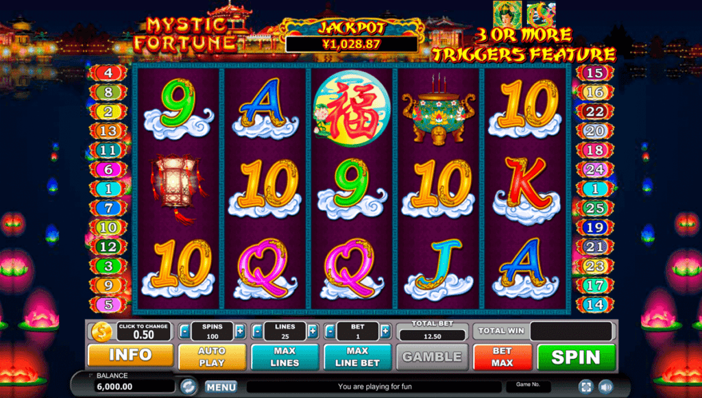 mystic fortune habanero slot machine